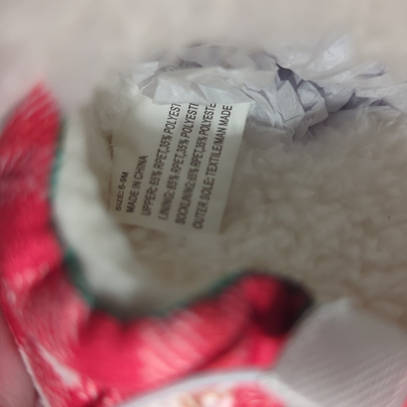 Baby Plaid Scruff Slippers 6-9M - Picture 6 of 11